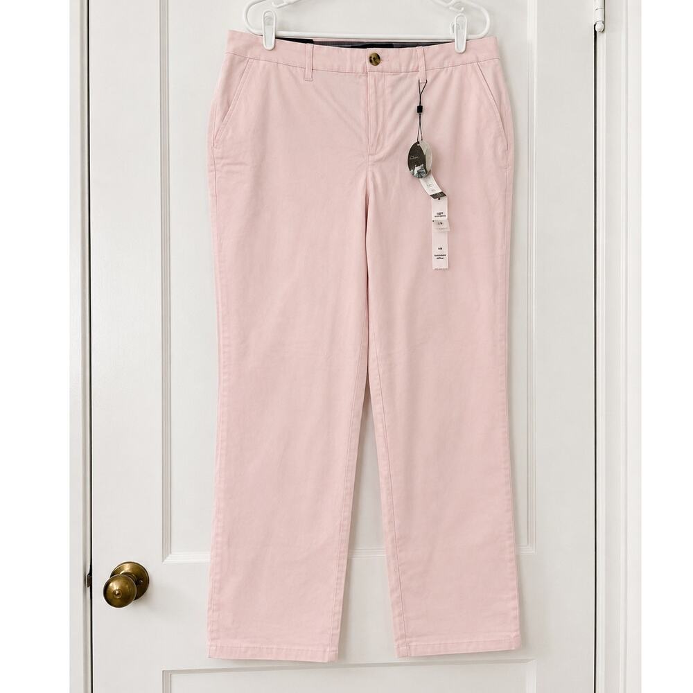 Tommy Hilfiger Hampton Stretch Slim Chino Pants Pink Size 16 NWT